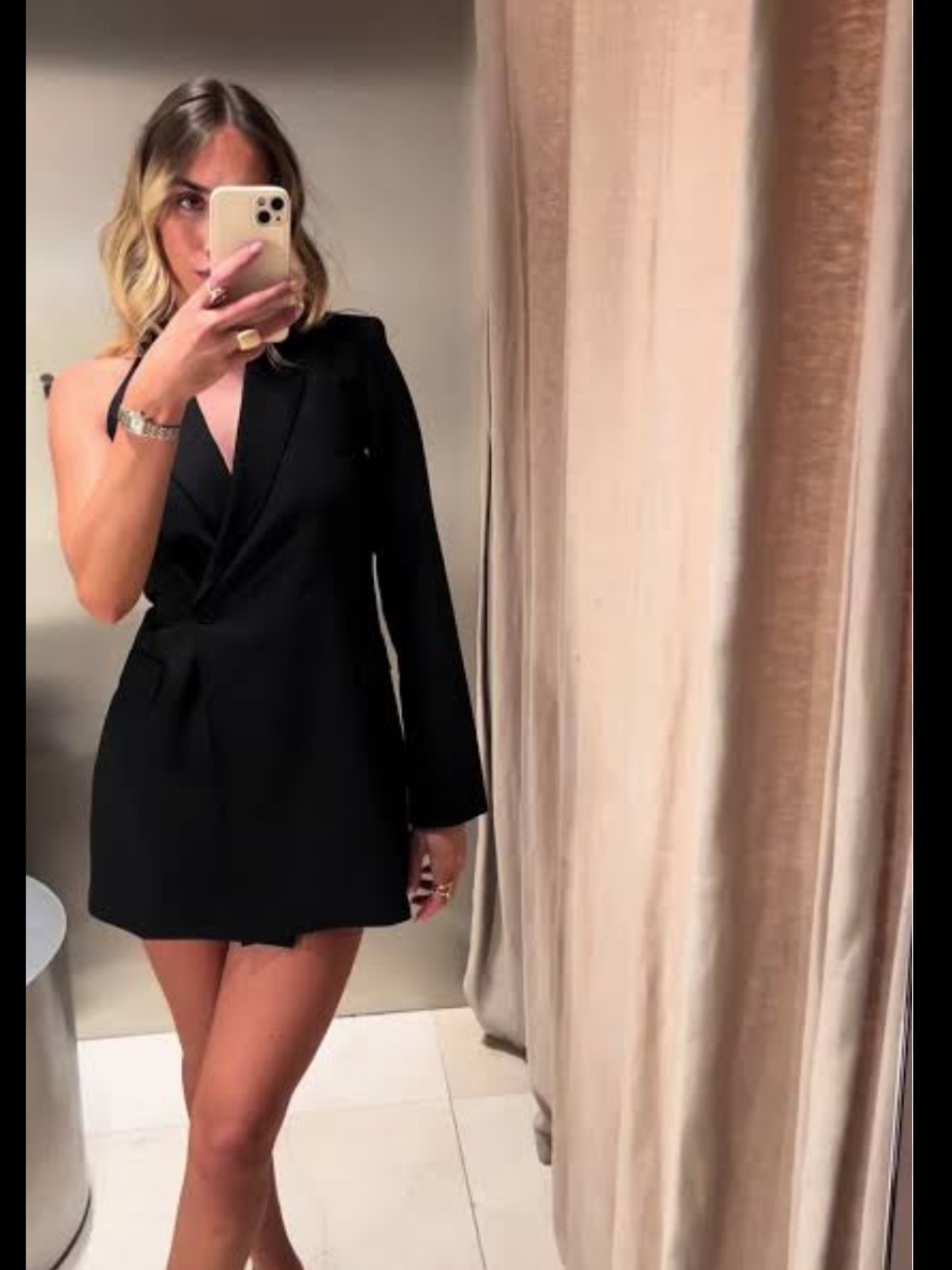 ZARA Asymmetrical Blazer Dress NWT